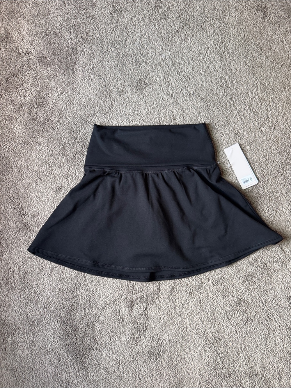 Yogalicious Black High Rise Flared Athletic Tennis Skort Built In Shorts SIZE XS